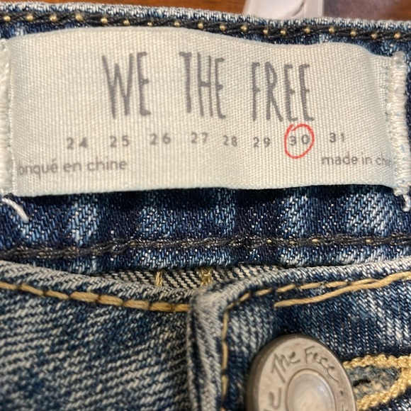 Free People Rugged A-Line Denim Skirt - Picture 6 of 8